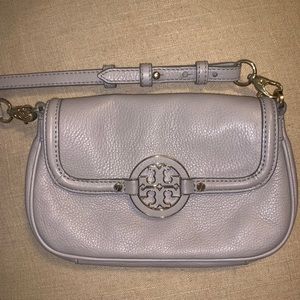 Grey Tory Burch Crossbody Purse